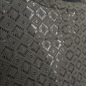 Ruff Hewn See Thru Diamond Lace Design Black Moto Jacket Large whimsigoth INDIE